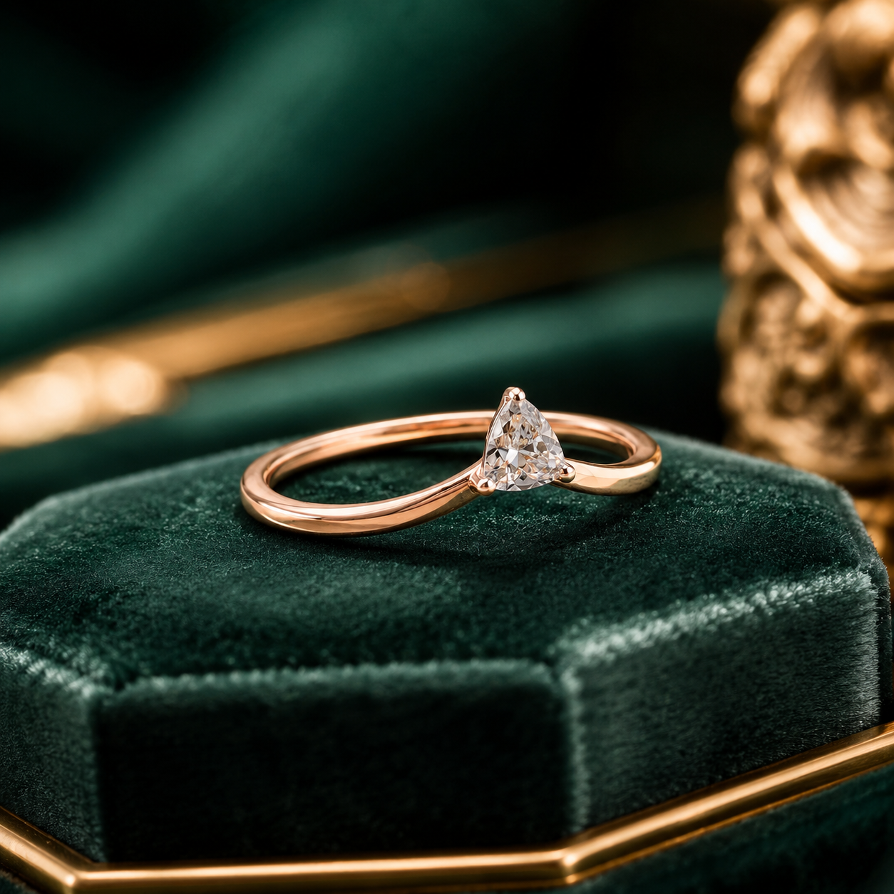 Rose Gold Infinity Diamond Ring