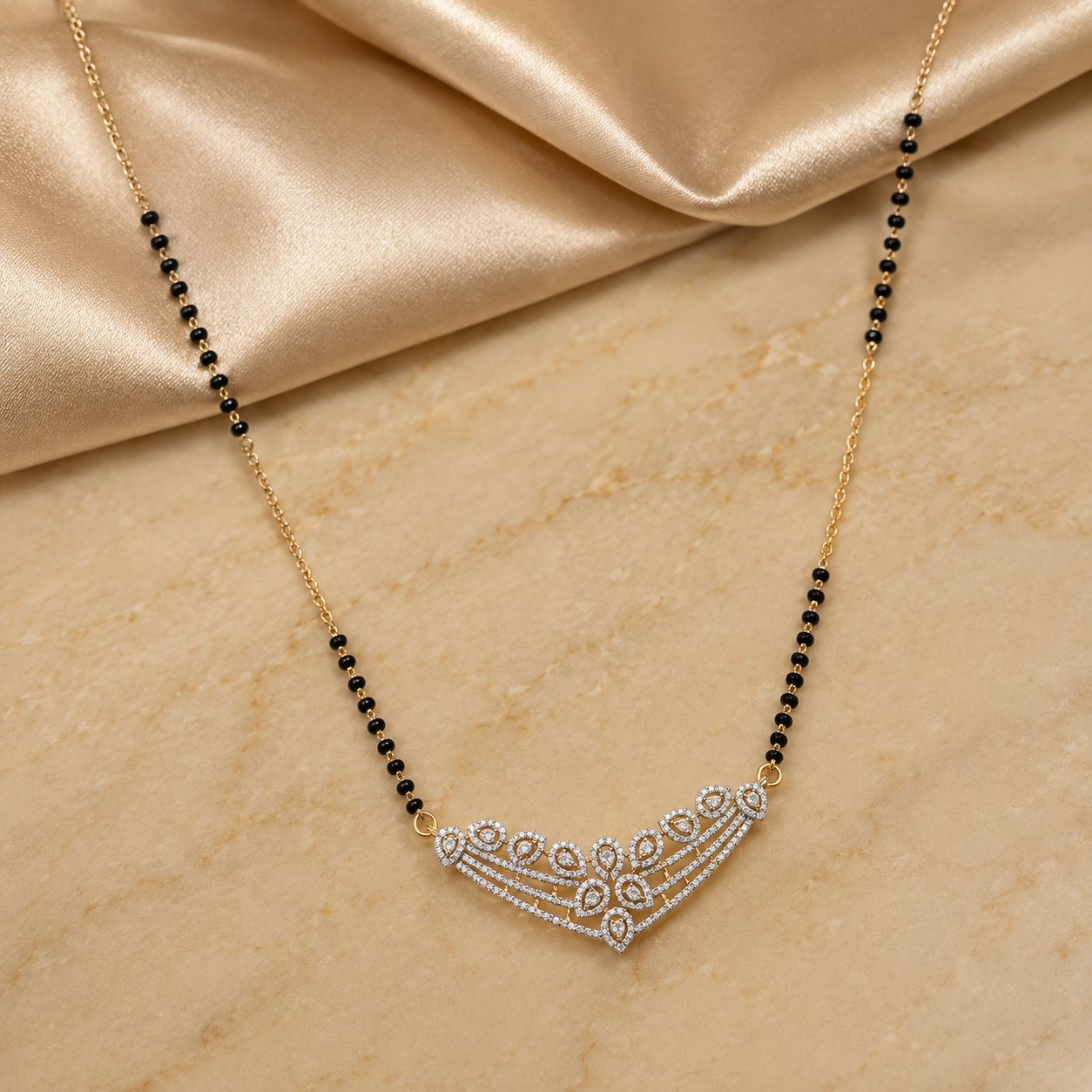 Royal Peacock Diamond Mangalsutra