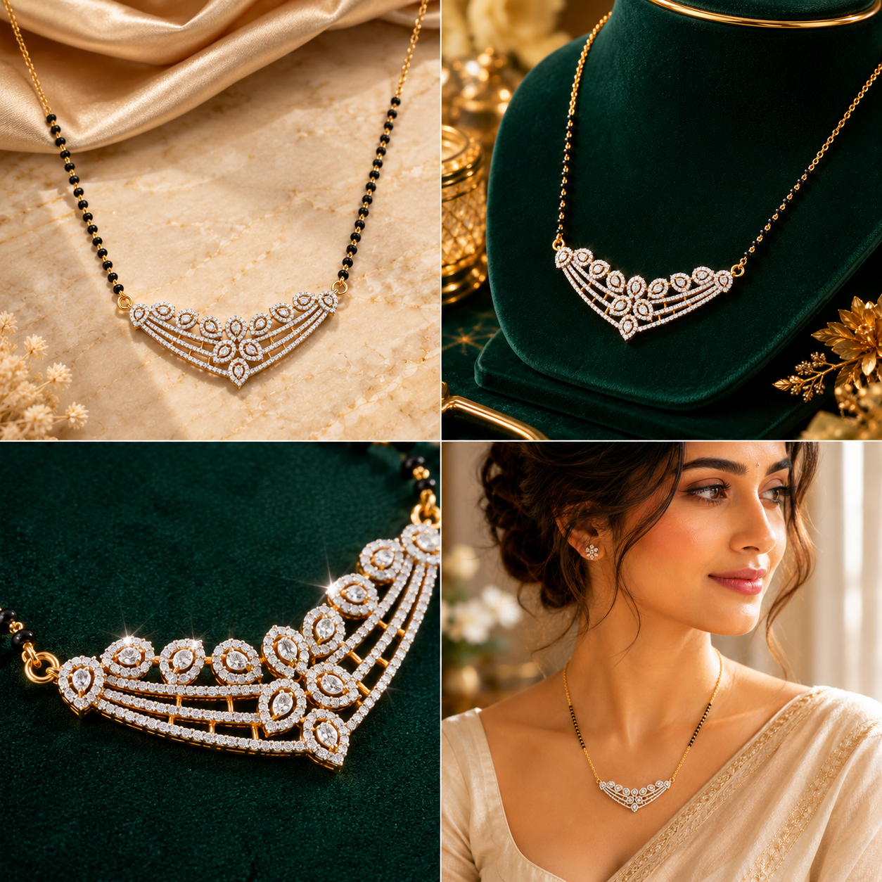 Royal Peacock Diamond Mangalsutra