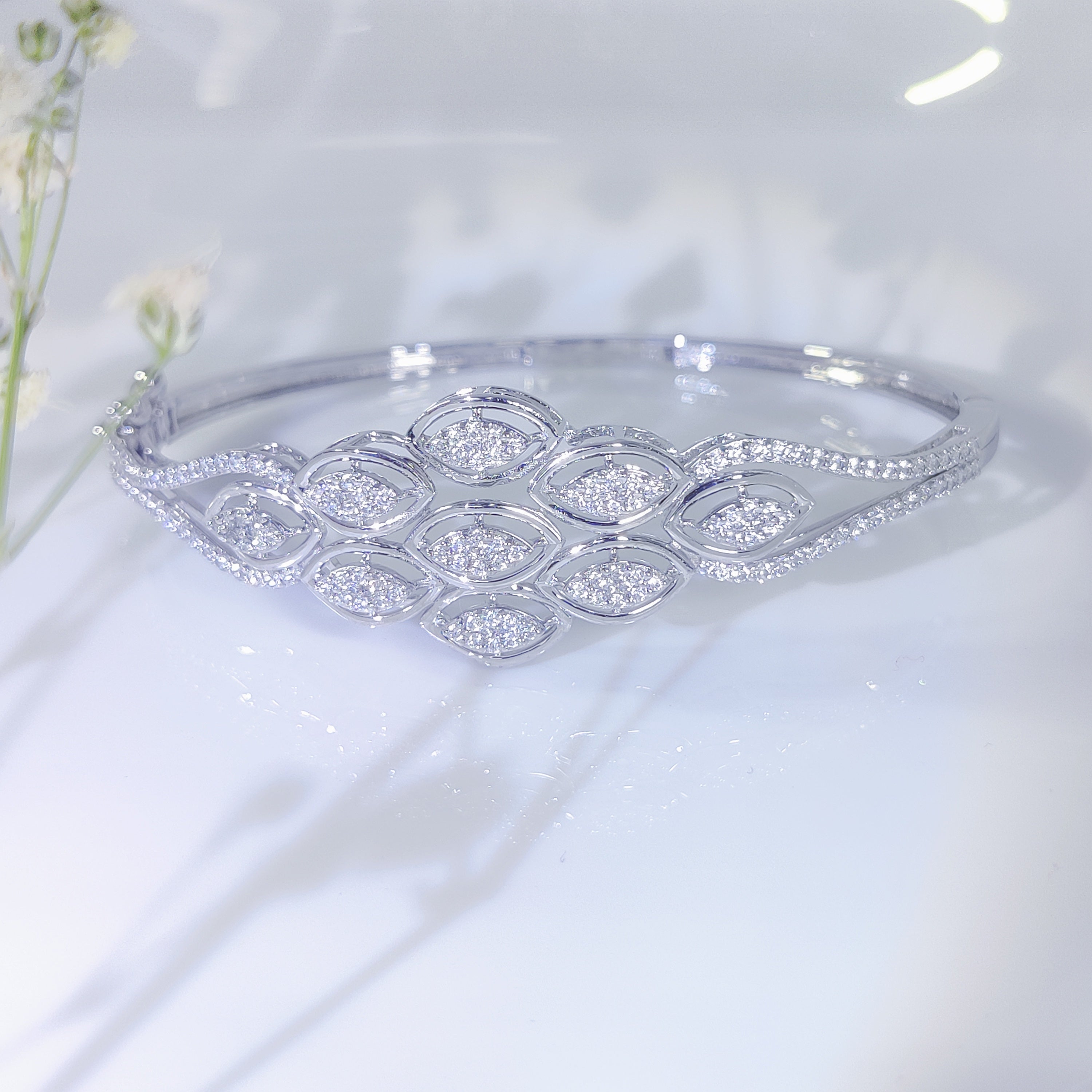 Graceful Bloom Silver Bracelet