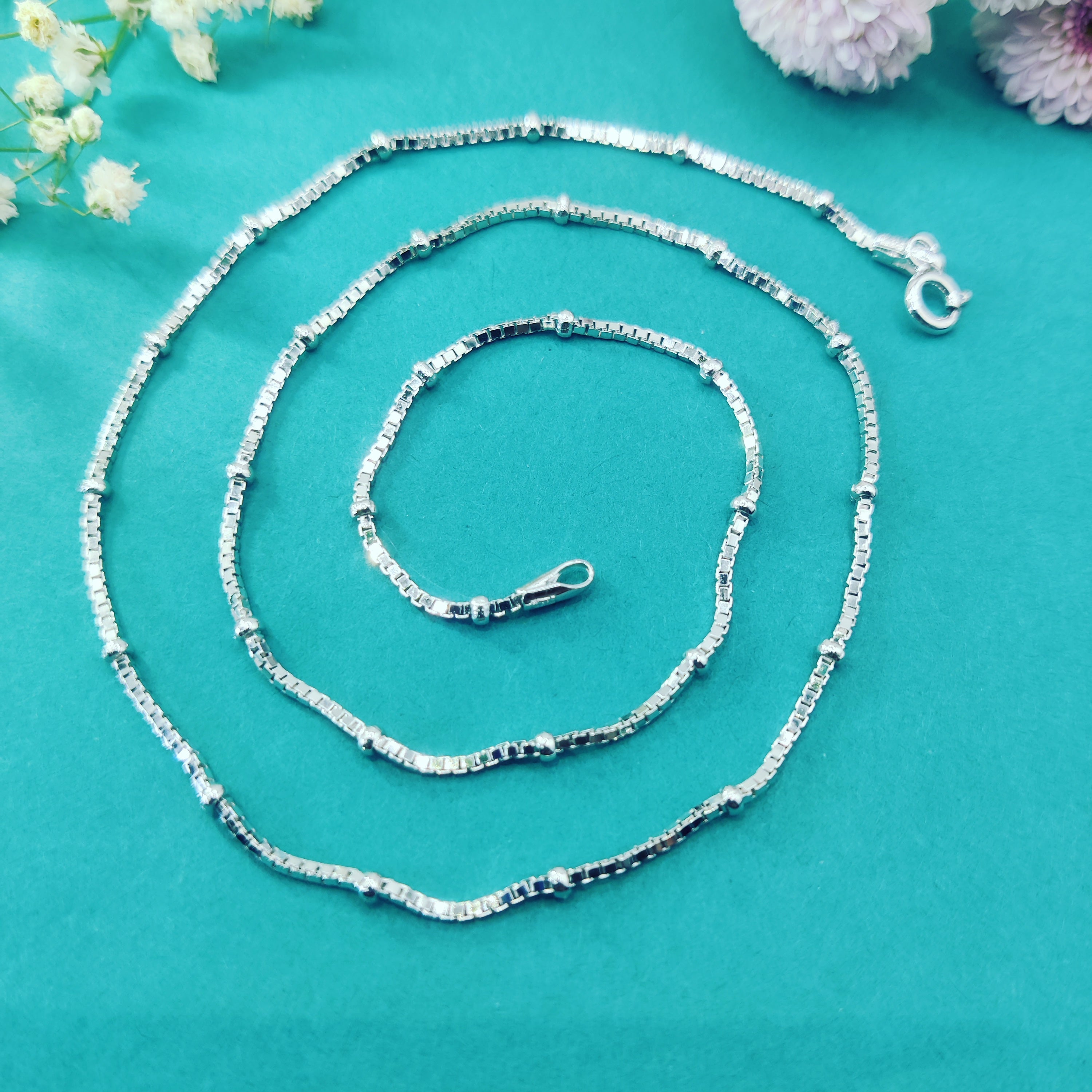 Radiant Sparkle Silver Chain