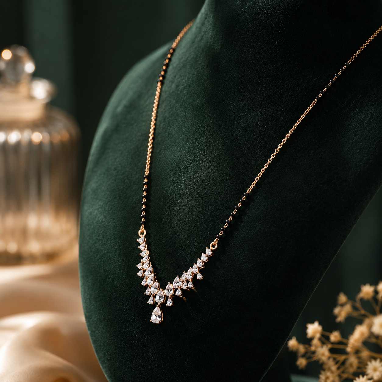 Starlight Cascade Diamond Mangalsutra