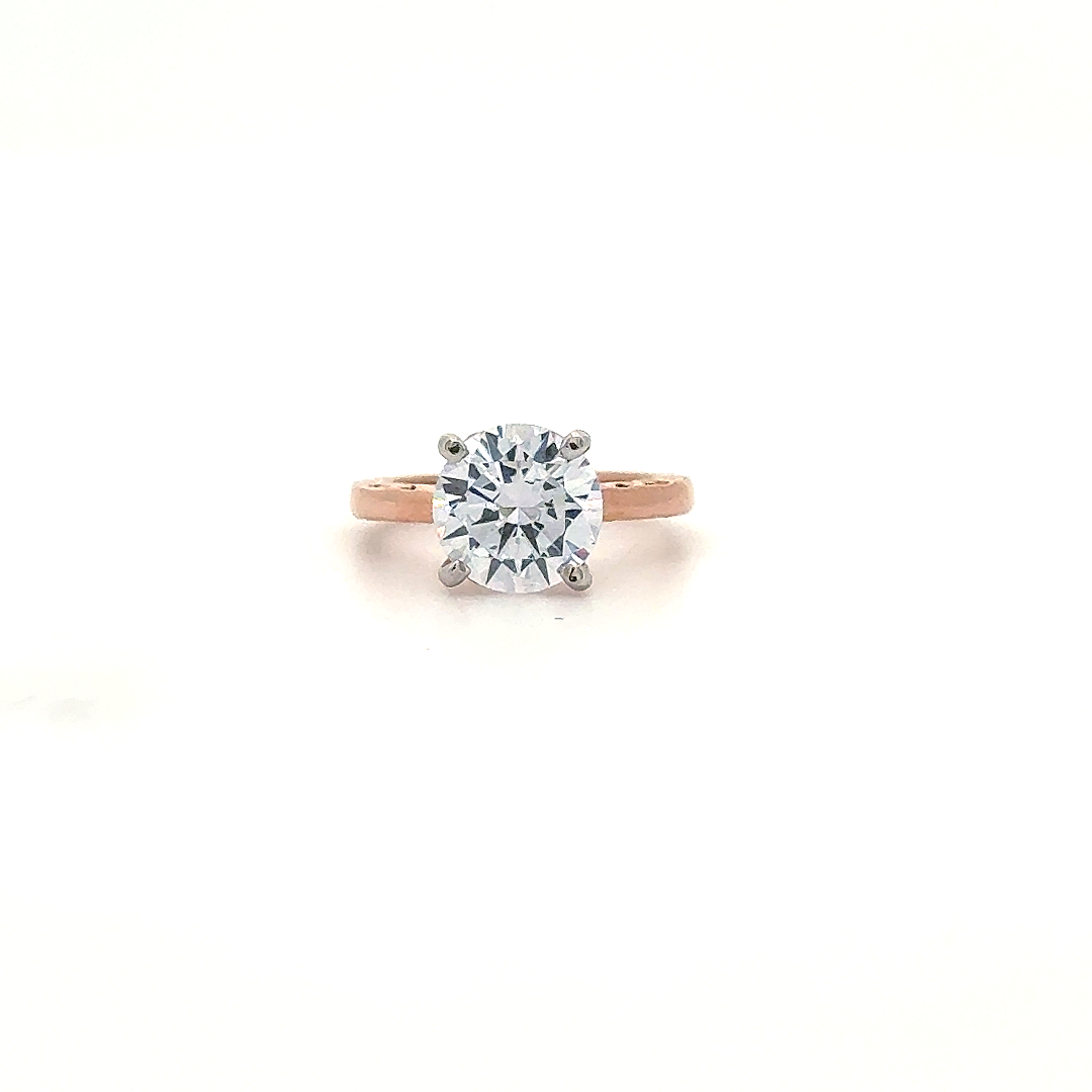 Timeless Rose Gold Solitaire Engagement Ring