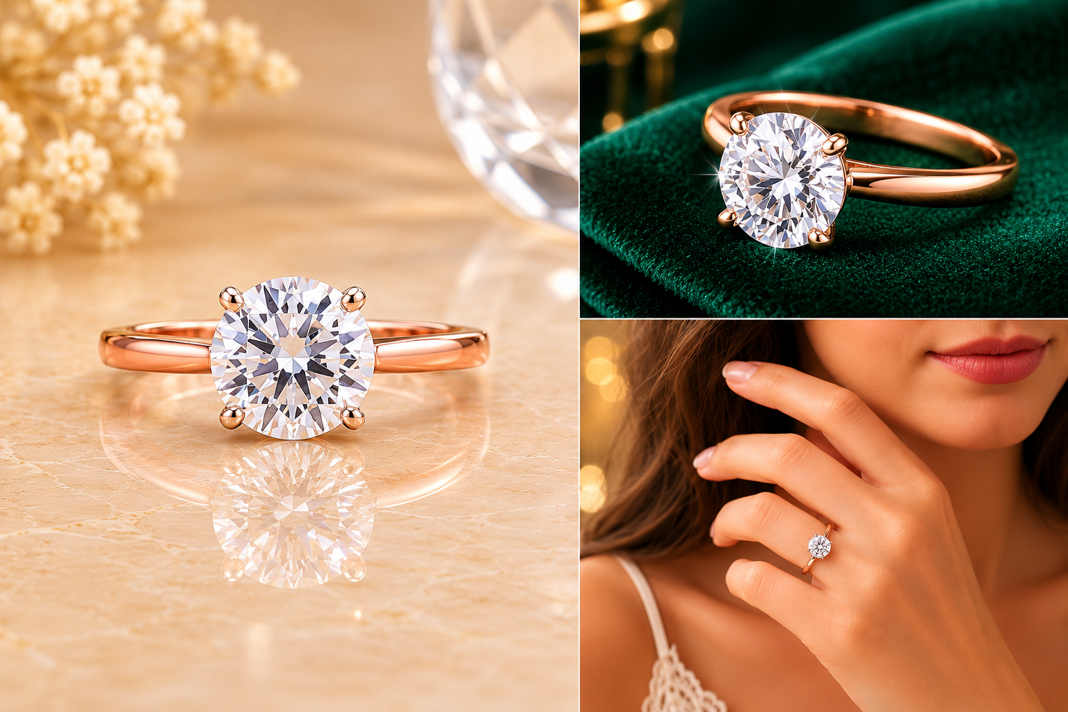 Timeless Rose Gold Solitaire Engagement Ring
