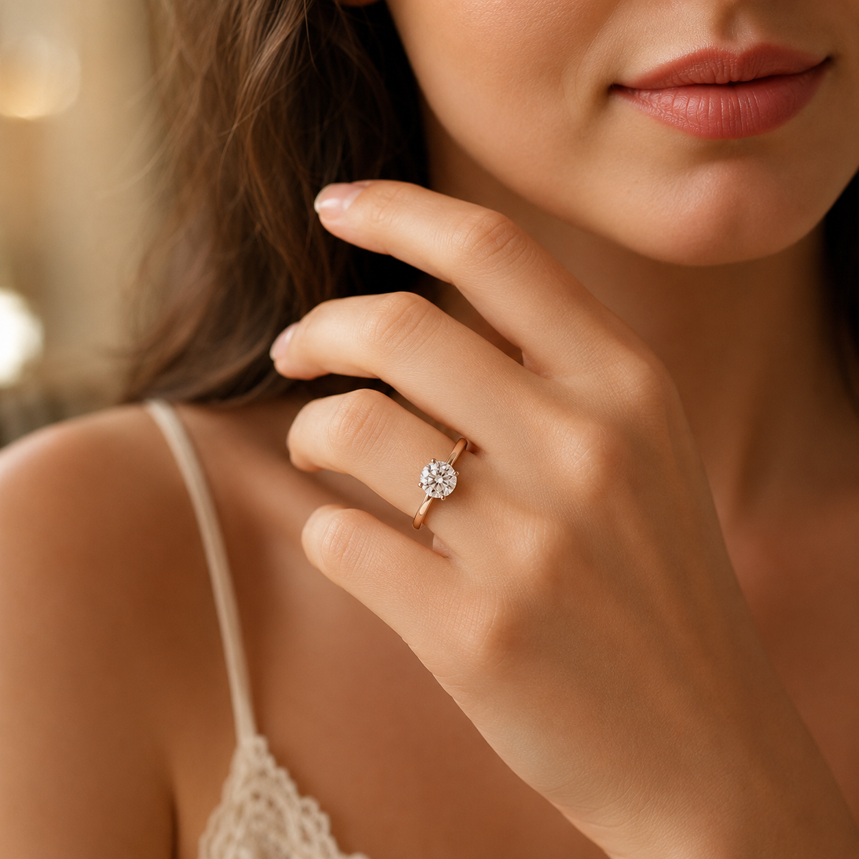 Timeless Rose Gold Solitaire Engagement Ring
