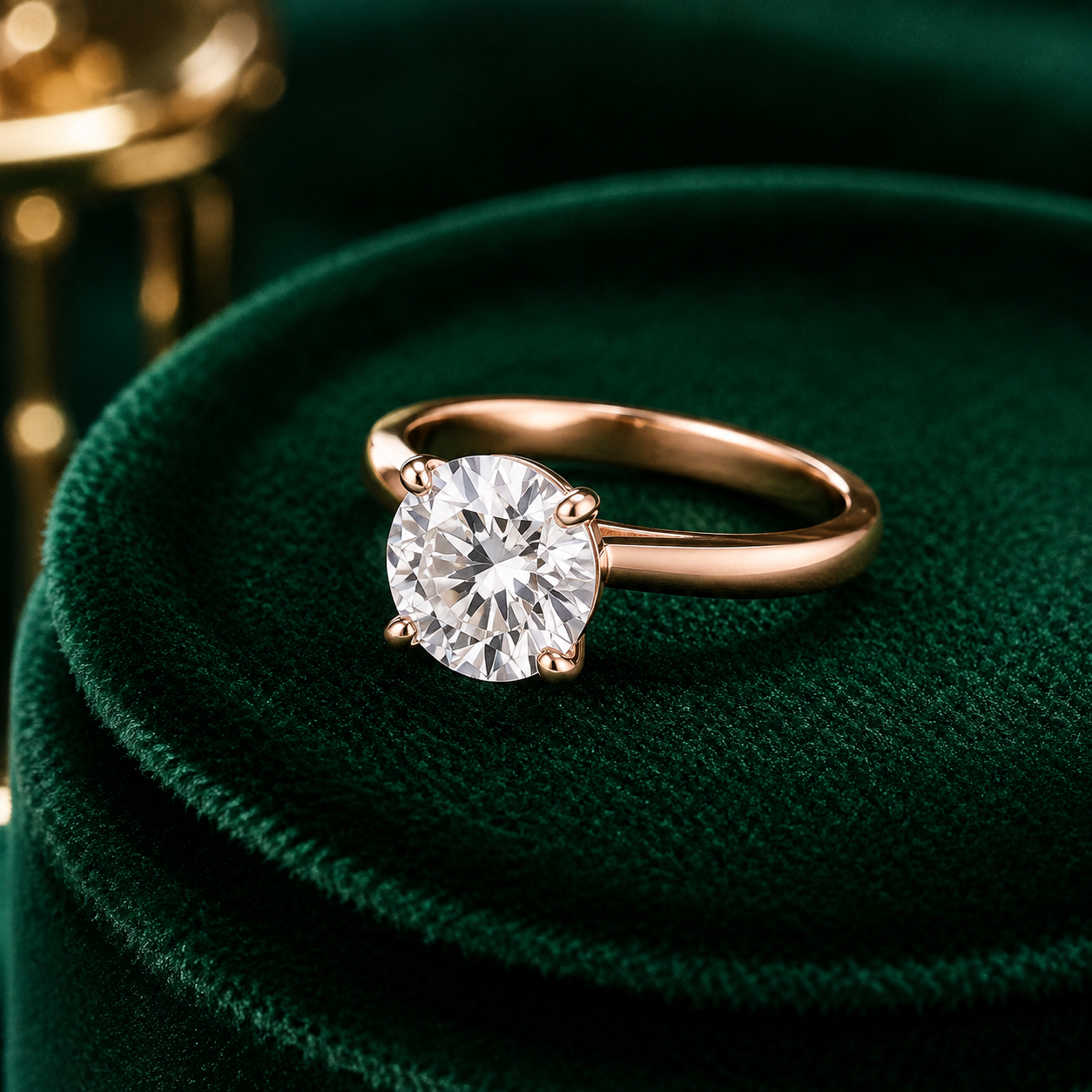 Timeless Rose Gold Solitaire Engagement Ring