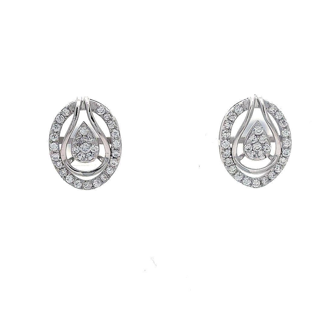 Twilight Teardrop Crystal Earrings