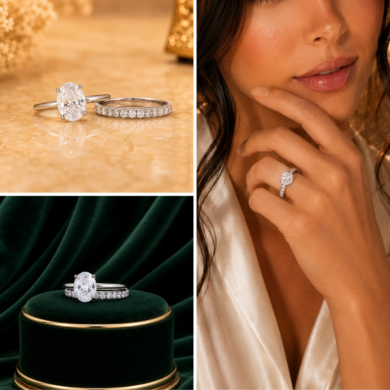 Oval Solitaire Diamond Ring