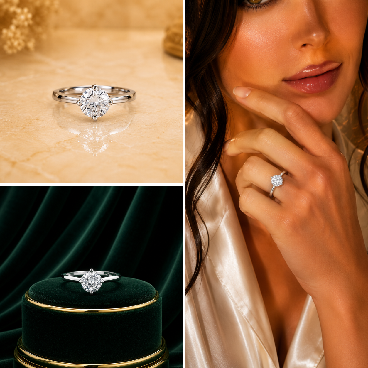Classic Round Solitaire Diamond Ring