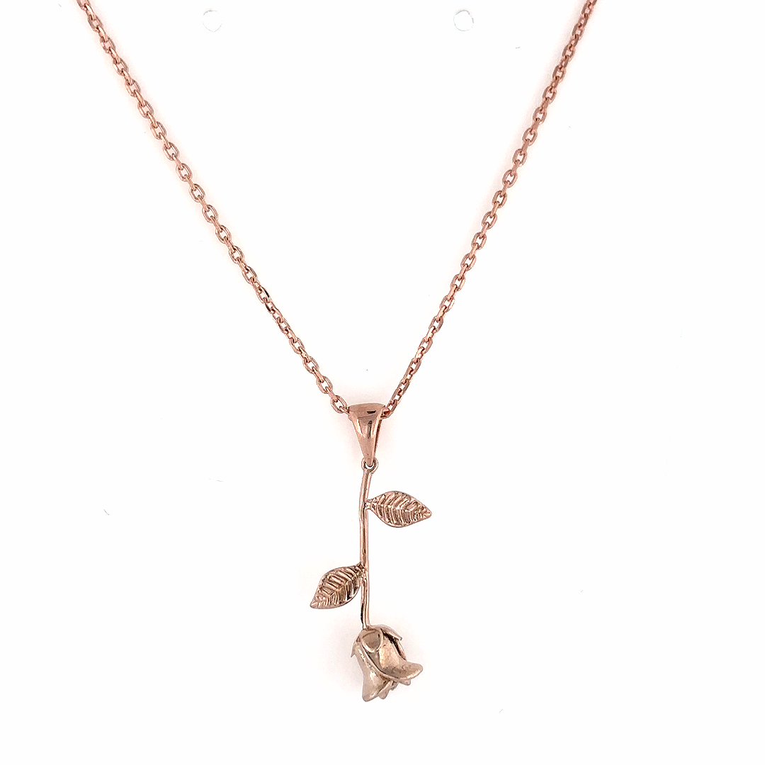 Eternal Rose Bloom Pendant