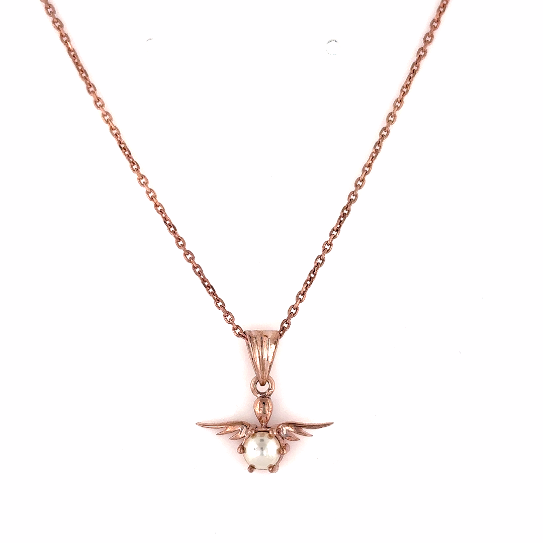 Angel Whisper Pearl Silver Pendant