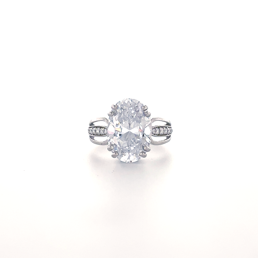 Oval Cut Statement Diamond Ring