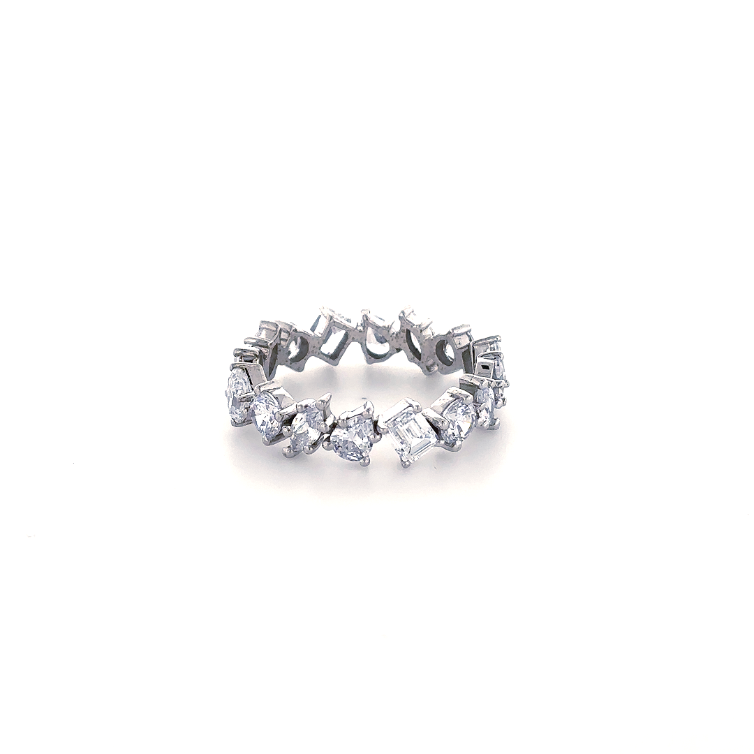 Multi Shape Diamond Eternity Ring
