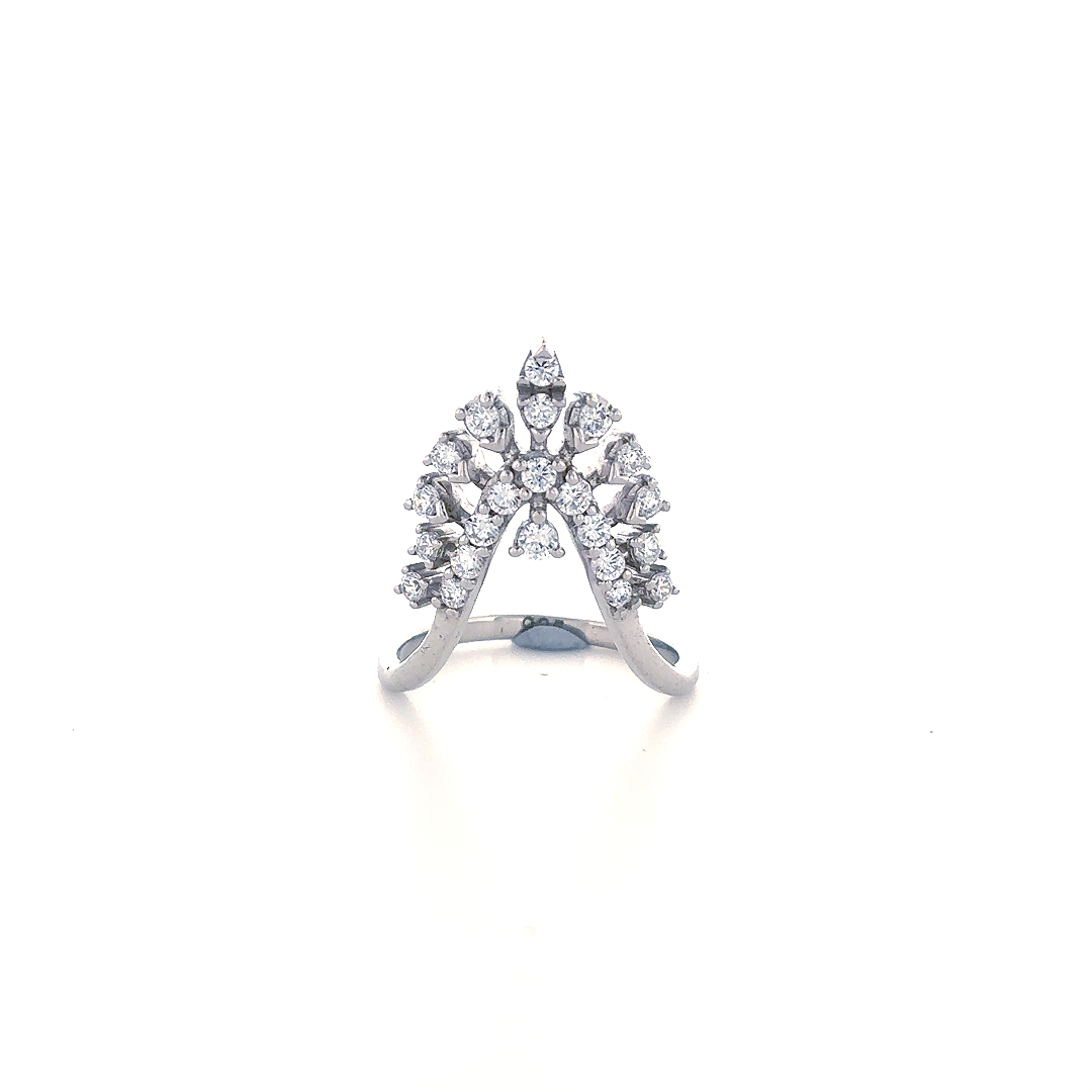 Radiant Crown Diamond Ring