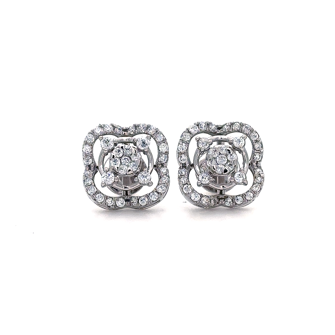 Royal Blossom Crystal Studs