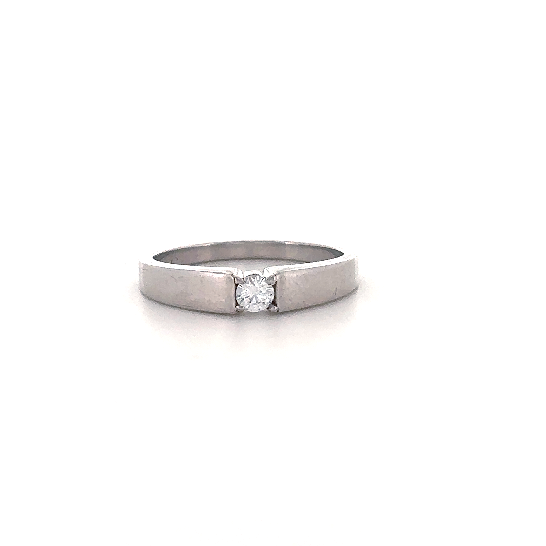 Classic Bezel Solitaire Diamond Ring
