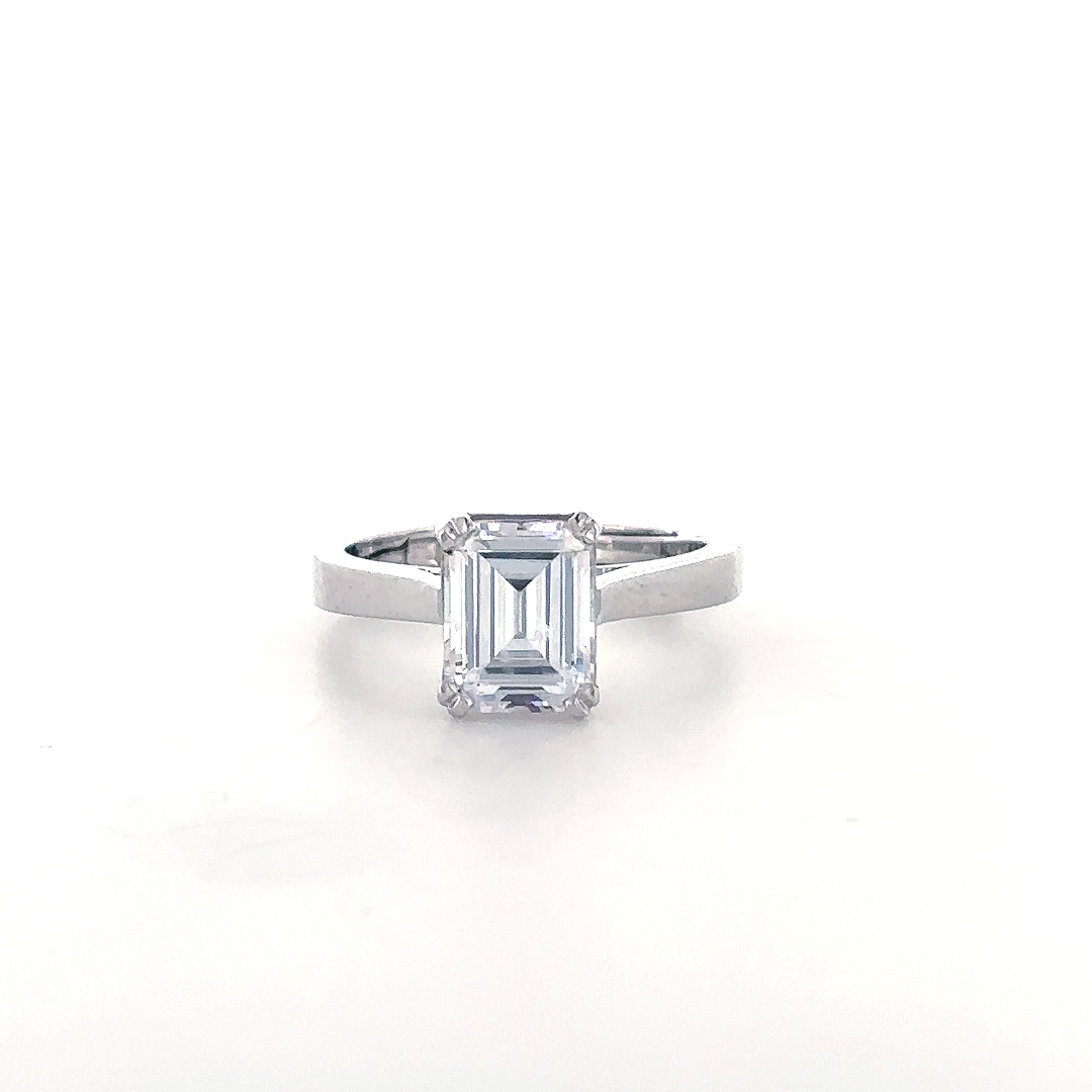 Classic Emerald Cut Solitaire Ring