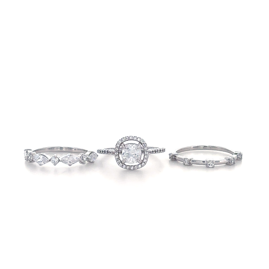 Vintage Halo Diamond Bridal Ring
