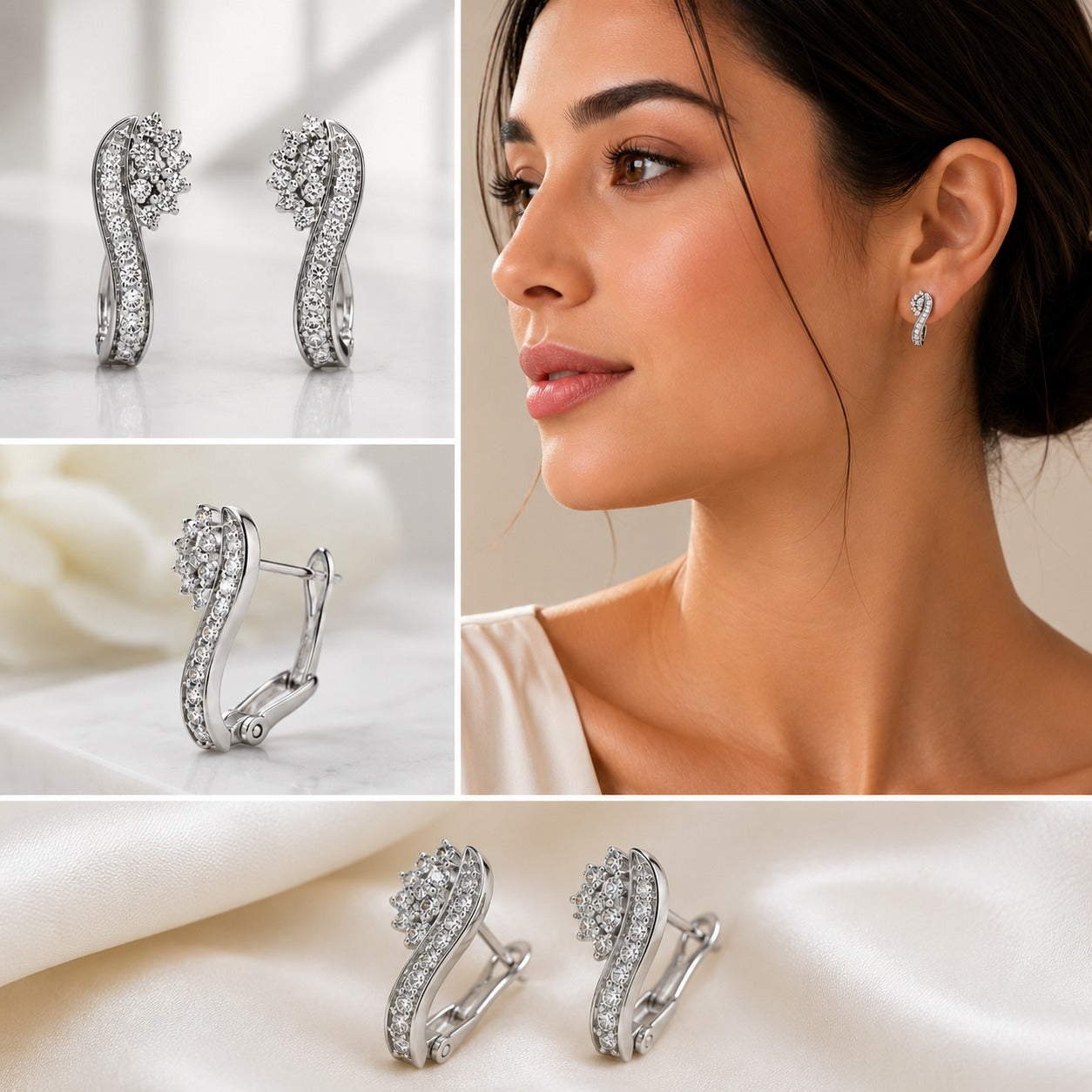 Luna Sparkle Crystal Earrings