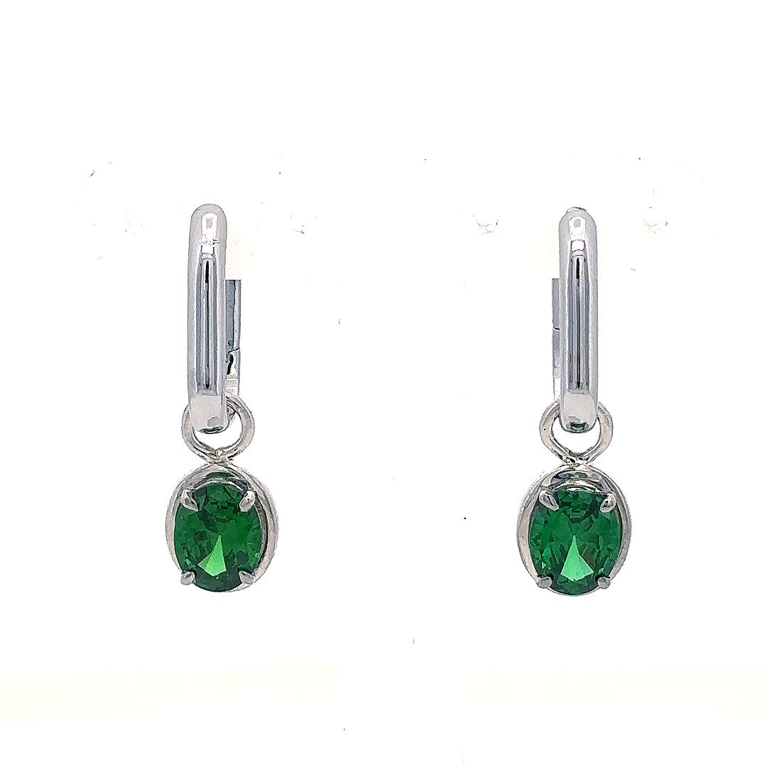 Emerald Elegance Drop Earrings
