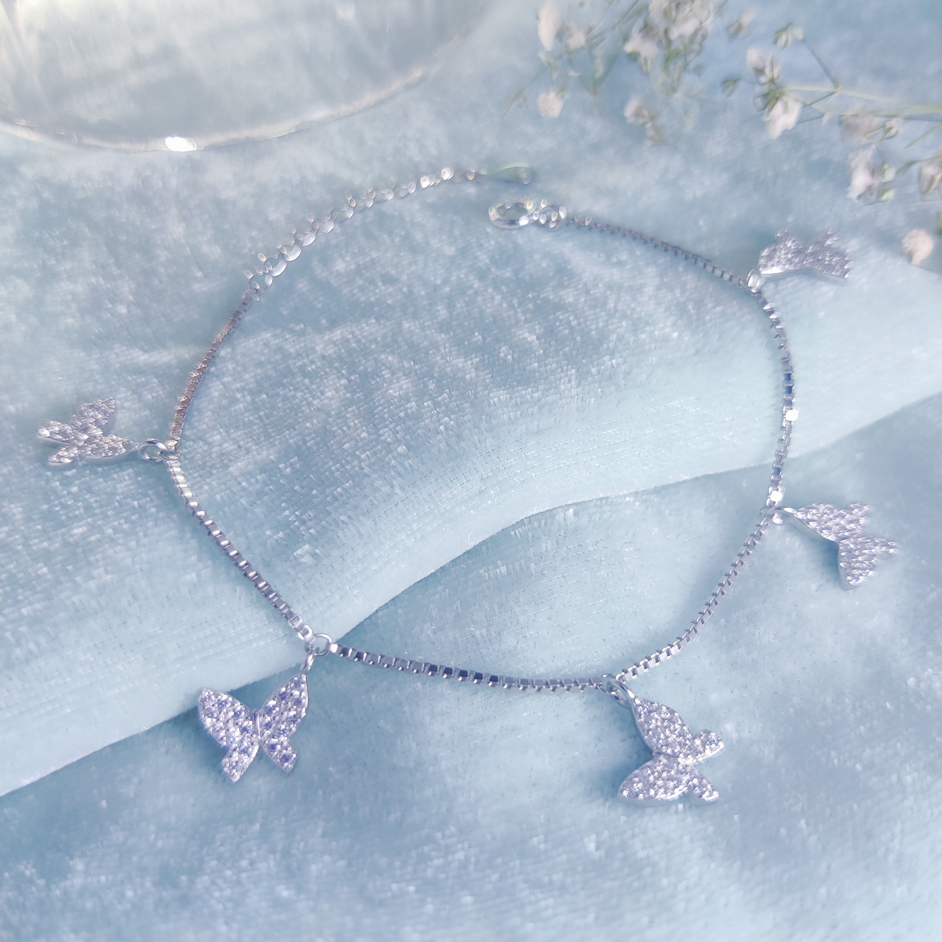 Flutter Charm Butterfly Bracelet